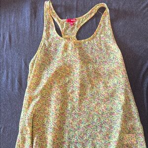BONGO Yellow Floral Tank Top